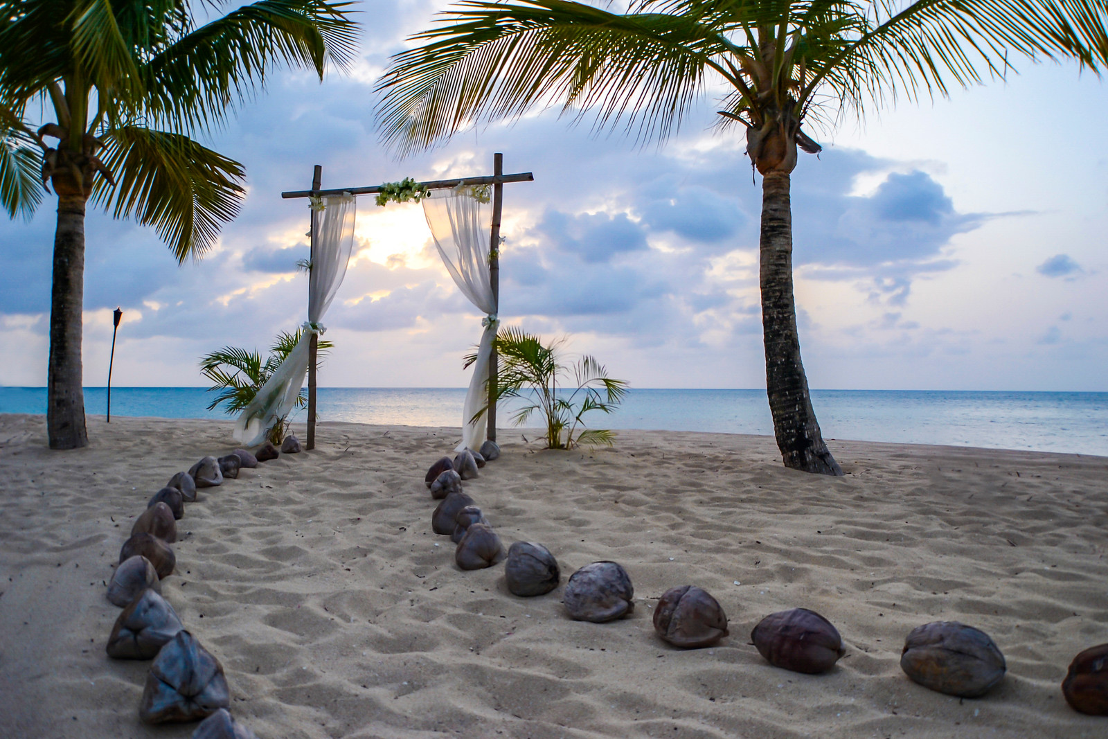 Beach wedding at Galley Bay Resort & Spa