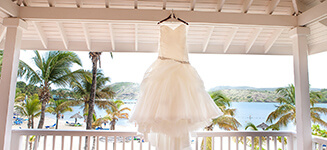 caribbean beach wedding dress