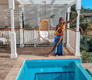 Strictly star AJ Odudu banishes the October blues with a ‘sweet sweet fantasy’ sun-kissed holiday to Antigua